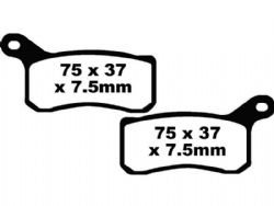 Pastillas de freno EBC FA462R R Series sinterizadas