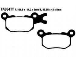 Pastillas de freno EBC FA684TT TT off-road