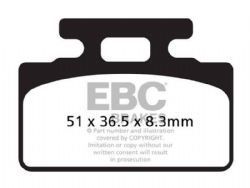 Pastillas de freno EBC SFAC151 Carbon Scooter
