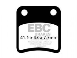 Pastillas de freno EBC SFAC257 Carbon Scooter