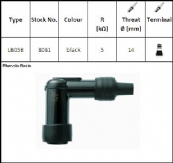 Pipa bujía Ngk LB05E