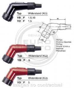 Pipa bujía Ngk YB05F