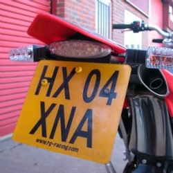 Portamatrícula RG Racing Lp0027bk Aprilia SXV 450