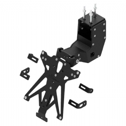 Portamatrículas Lightech TARAP108A3 Negro Aprilia Dorsoduro 1200 2011-2015