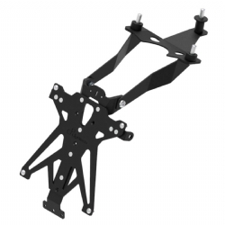 Portamatrículas Lightech TARFA102A3 Negro Fantic Caballero 125 2019-2020