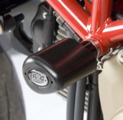 Protectores De Caída Aero Rg Racing Cp0253bl Negro Ducati Hypermotard 1100 2010 2013