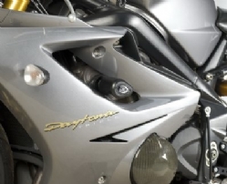 Protectores De Caída Aero Rg Racing Cp0316bl Negro Triumph Daytona 675 2006 2011