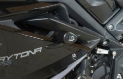 Protectores De Caída Aero Rg Racing Cp0332bl Negro Triumph Daytona 675 2013 2016