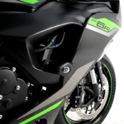 Protectores De Caída Aero Rg Racing Cp0567bl Negro Kawasaki ZX 6 R 2024 2024