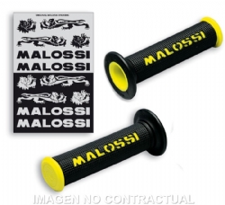 Puños Malossi Negro-Amarillo Con Tope 6914060Y0