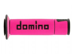 Puños Domino A450 On Road Racing Fucsia