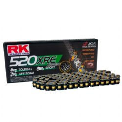 Cadena RK 520XRE con 120 Eslabones con Enganche para Remachar en Color Negro