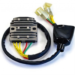 Regulador corriente moto DZE 04172546 Honda VT Shadow 12V-50A-Tipo mosfe-Trifase-5 cables-2 conectores