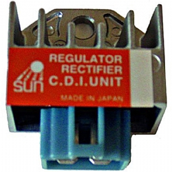 Regulador corriente moto Sun 04175315 SH671-12-12V-CA-CC-4 Fastons