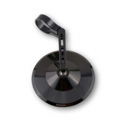 Retrovisor espejo Highsider Pro Montana 2 corto para contrapeso de manillar Negro