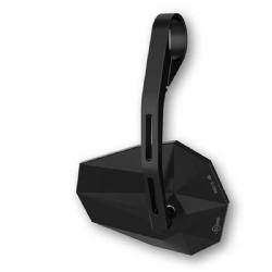 Retrovisor espejo Highsider Pro Stealth-X6 largo para contrapeso de manillar Negro