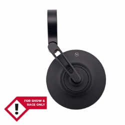 Retrovisores espejos Highsider Pro Conero-XS para contrapeso de manillar Negro