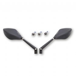 Retrovisores espejos Highsider Pro Torezzo Homologados para manillar Negro