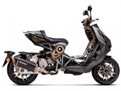 Silencioso escape Akrapovic S-IT125SO1-HRTBL Italjet Dragster 125 / 200 2021-2022