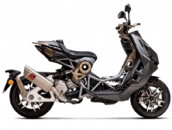 Silencioso escape Akrapovic S-IT125SO2-APT Italjet Dragster 125 / 200 2021-2022