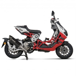 Silencioso escape Akrapovic S-IT3SO1-HRTBL Italjet Dragster 300 2024