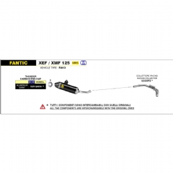 Silencioso escape Arrow 52512AKN Fantic Motor XEF / XMF 125 2023 - foto 4 Silencioso escape Arrow 52512AKN Fantic Motor XEF / XMF 125 2023 - foto 4