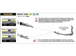 Silencioso escape Arrow 71938XKN X-Kone Suzuki GSX-S 1000 2021-2022