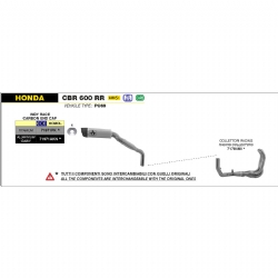 Silencioso escape Arrow 71971AKN Indy Race Honda CBR 600 RR 2024 PC69