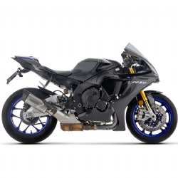 Silencioso escape Arrow 71983PK Indy Race EVO Yamaha YZF R1 2025 titanio fondo carbono
