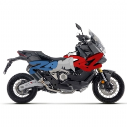 Silencioso escape Arrow 71985AKC Race-Tech Honda X-ADV 750 2025 aluminio fondo carbono version corta