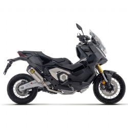 Silencioso escape Arrow 71985PKC Race-Tech Honda X-ADV 750 2025 titanio fondo carbono version corta