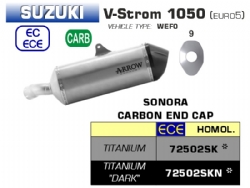 Silencioso escape Arrow 72502SKN Sonora Suzuki V-STROM 1050 2020/2021