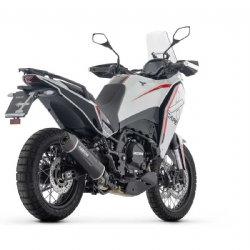 Silencioso escape Arrow 72664AKN Indy Race EVO Moto Morini X-CAPE 700 2025 MMP14A650 aluminio Dark fondo carbono - foto 2 Silencioso escape Arrow 72664AKN Indy Race EVO Moto Morini X-CAPE 700 2025 MMP14A650 aluminio Dark fondo carbono - foto 2