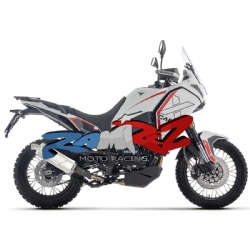 Silencioso escape Arrow 72664AO Indy Race EVO Moto Morini X-CAPE 700 2025 MMP14A650 aluminio fondo acero