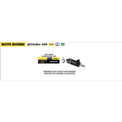 Silencioso escape Arrow 72675AKN Indy Race aluminio Dark fondo carbono Allthrike 450 2025-2026 - foto 3