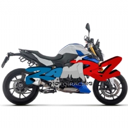 Silencioso escape Arrow 77502AK Indy Race EVO de aluminio fondo en carbono BMW F 900 R / F 900 XR 2025