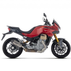 Silencioso escape Arrow 77506PK Indy Race EVO en titanio fondo en carbono Moto Guzzi V100 Mandello 2025