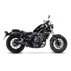 Silencioso escape Leovince 15006BU Classic Racer Black Edition Honda CMX 300 REBEL 2017 2024 Not approved