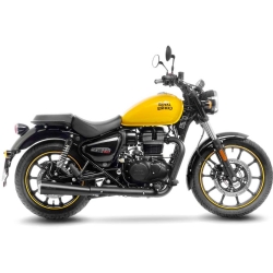 Silencioso escape Leovince 15008BU Classic Racer Black Edition Royal Enfield CLASSIC 350 2021 2024 EURO 5 Not approved
