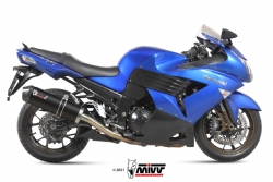 Silenciosos escape Mivv K.027.LVC Oval Kawasaki ZZR 1400 2008-2011
