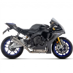 Sistema intermedio racing Arrow 71247HK Yamaha YZF R1 2025 silencioso Indy Race EVO de titanio + conector de titanio 60mm