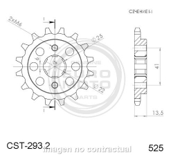 Piñón Supersprox CST293X15 Honda 525 x 15
