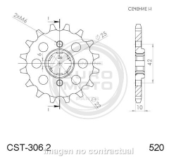 Piñón Supersprox CST306X14 Honda 520 x 14