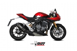 T.025.lr1tb Mivv Silencioso Escape Sr-1 Black Titanium Triumph Speed Triple 1200 Rr Rs 2021-24