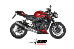 T.026.lr1tb Mivv Escape Completo 3x1 Sr-1 Black Titanium Triumph Street Triple 765 R Rs 2023-24