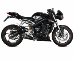 Slip-On Mivv T.019.LDRB Delta Race Black TRIUMPH STREET TRIPLE R / S / RS 2017-2021