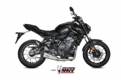 Y.074.ldrx Mivv Escape Completo 2x1 Delta Race St. Steel Yamaha Mt-07 Fz-07 2021-24
