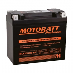 Batería litio Motobatt MLX20UHD-HP Lithium HP