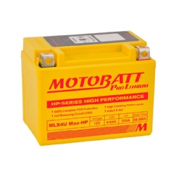 Batería litio Motobatt MLX4U MAX-HP Lithium HP