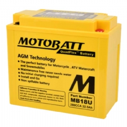 Batería Motobatt MB18U AGM Quadflex